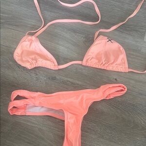 Peach Bikini Set